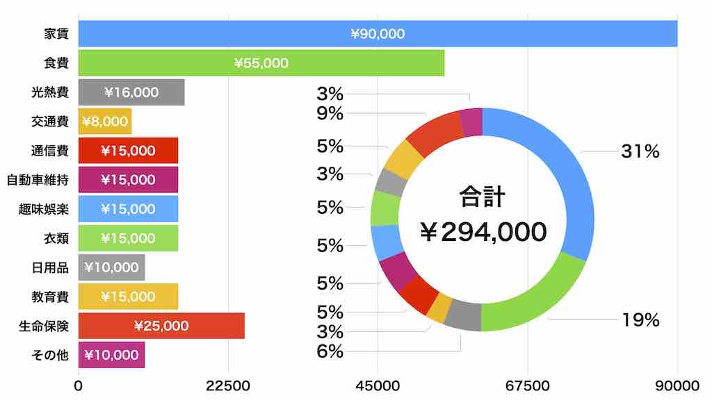 毎月の支出管理の良い例